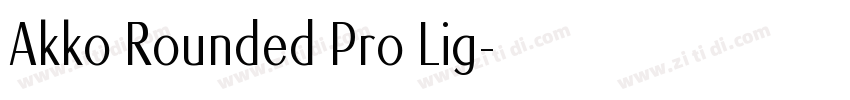 Akko Rounded Pro Lig字体转换